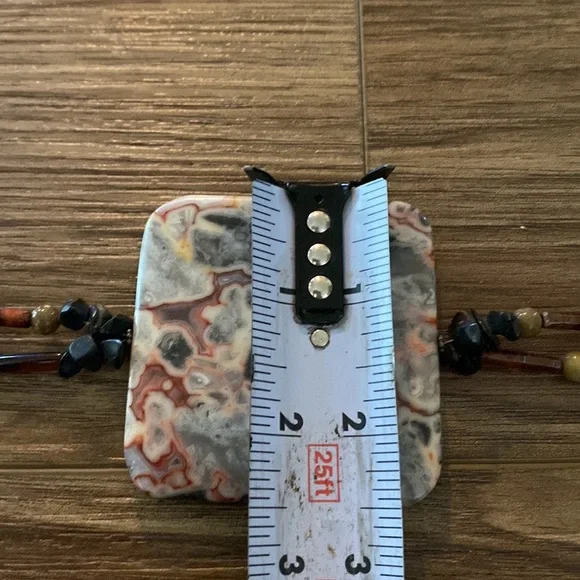 Beautiful artisan large jasper pendent 2 strand necklace Jasper/stone beads - Picture 8 of 9